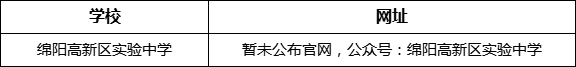 綿陽(yáng)市綿陽(yáng)高新區(qū)實(shí)驗(yàn)中學(xué)網(wǎng)址是什么？