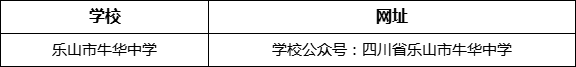 樂山市牛華中學網(wǎng)址是什么？