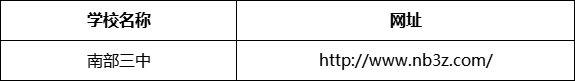 南充市南部三中（南部縣職業(yè)技術(shù)學(xué)校）網(wǎng)址是什么？
