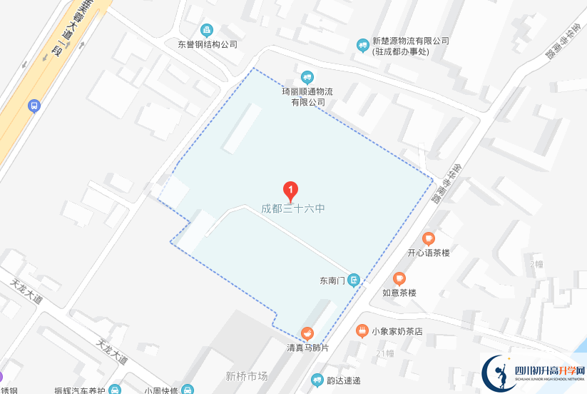 成都市第三十六中學(xué)校地址在哪里？