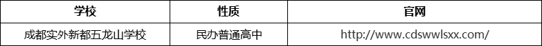 成都市成都實(shí)外新都五龍山學(xué)校官網(wǎng)、網(wǎng)址、官方網(wǎng)站