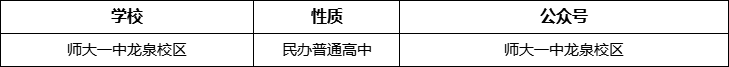 成都市師大一中龍泉校區(qū)官網(wǎng)、網(wǎng)址、官方網(wǎng)站